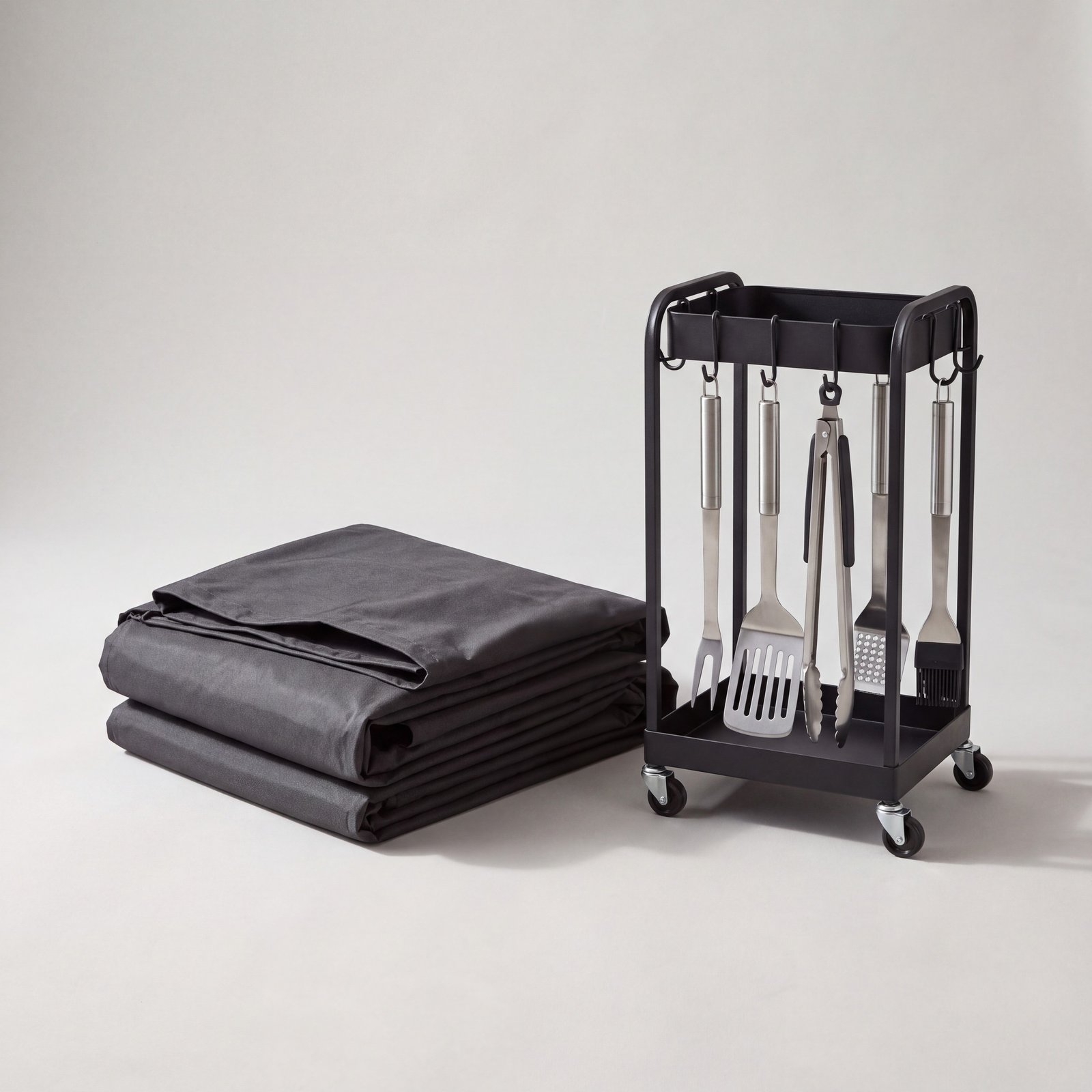 Heavy Grill Cover & Tool Caddy Set