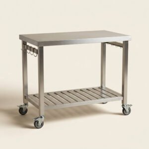 Rolling Grill Cart & Prep Station